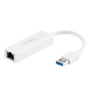 Insignia- USB to Ethernet Adapter - White